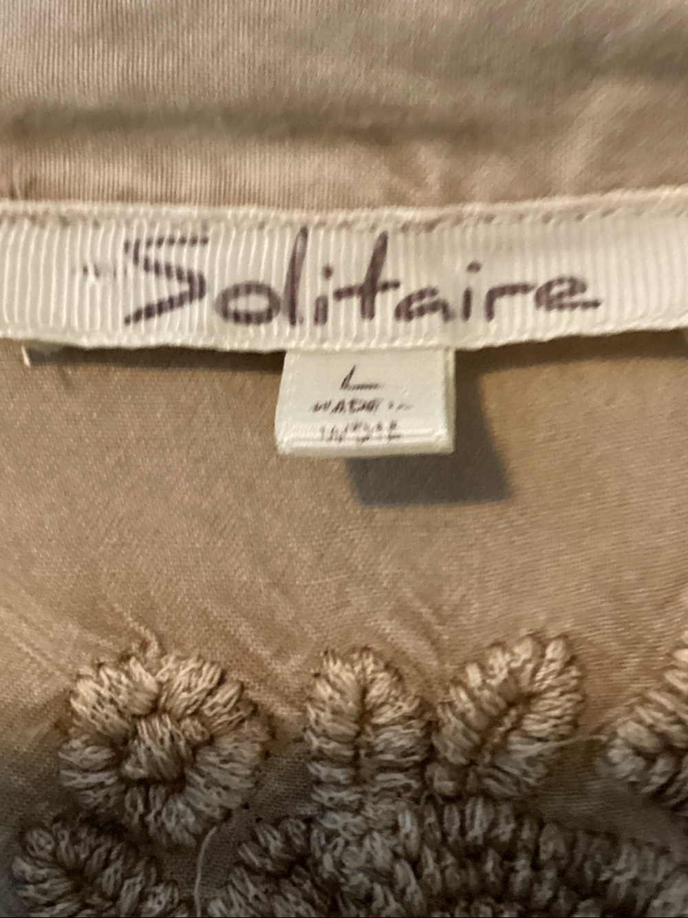 Solitaire Embroidered Button-Front Tunic - Picture 3 of 6